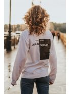 JESUS IS KING pulover alb unisex