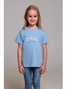JESUS IS THE WAY lumina albastru fete T-shirt 