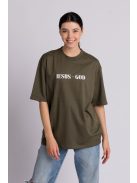 LOOK AT JESUS SEE THE FATHER oversize tricou unisex